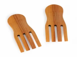 Grüne Erde Küchenaccessoires^2 Stk. Salathände aus Eschenholz, geölt, 20 x 8,5 cm