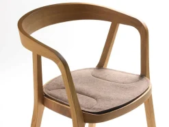 Grüne Erde Stühle & Bänke^Asensio Stuhlauflage, inkl. Gitterstoppmatte, 100% SSW - Filz Haselnuss