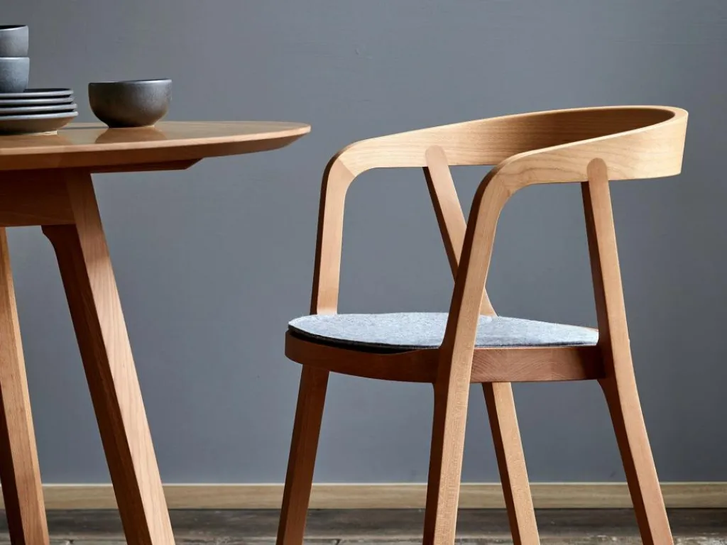 Grüne Erde Stühle & Bänke^Asensio Stuhlauflage, inkl. Gitterstoppmatte, 100% SSW - Filz Kiesel