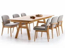 Grüne Erde Esstische^Ausziehtisch Ketil, L 180/240 x B 100 cm,