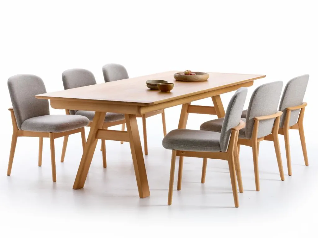 Grüne Erde Esstische^Ausziehtisch Ketil, L 180/240 x B 100 cm,