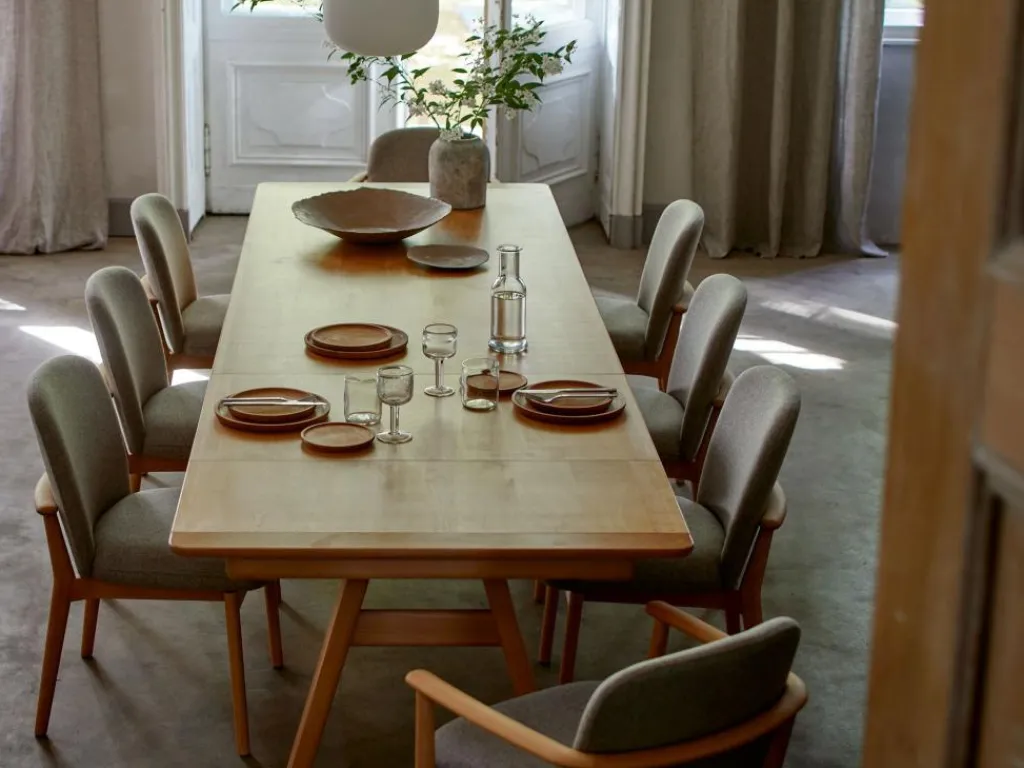 Grüne Erde Esstische^Ausziehtisch Ketil, L 180/240 x B 100 cm,