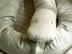 Kinder Grüne Erde Stillkissen Und Seitenschläferkissen^Baby- & Kinderschlafschlange, Jesper , 10 x 200 cm, Bezug: 100 % Baumwolle, Füllung: 100 % Naturlatex, GOTS, VEGAN