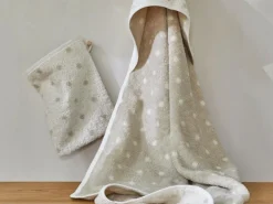 Kinder Grüne Erde Badtextilien & Pflege|Baby- Und Kinderpflege^Baby-Kapuzenbadetuch Pünktchen, , 80 x 80 cm, 100 % Baumwolle, GOTS