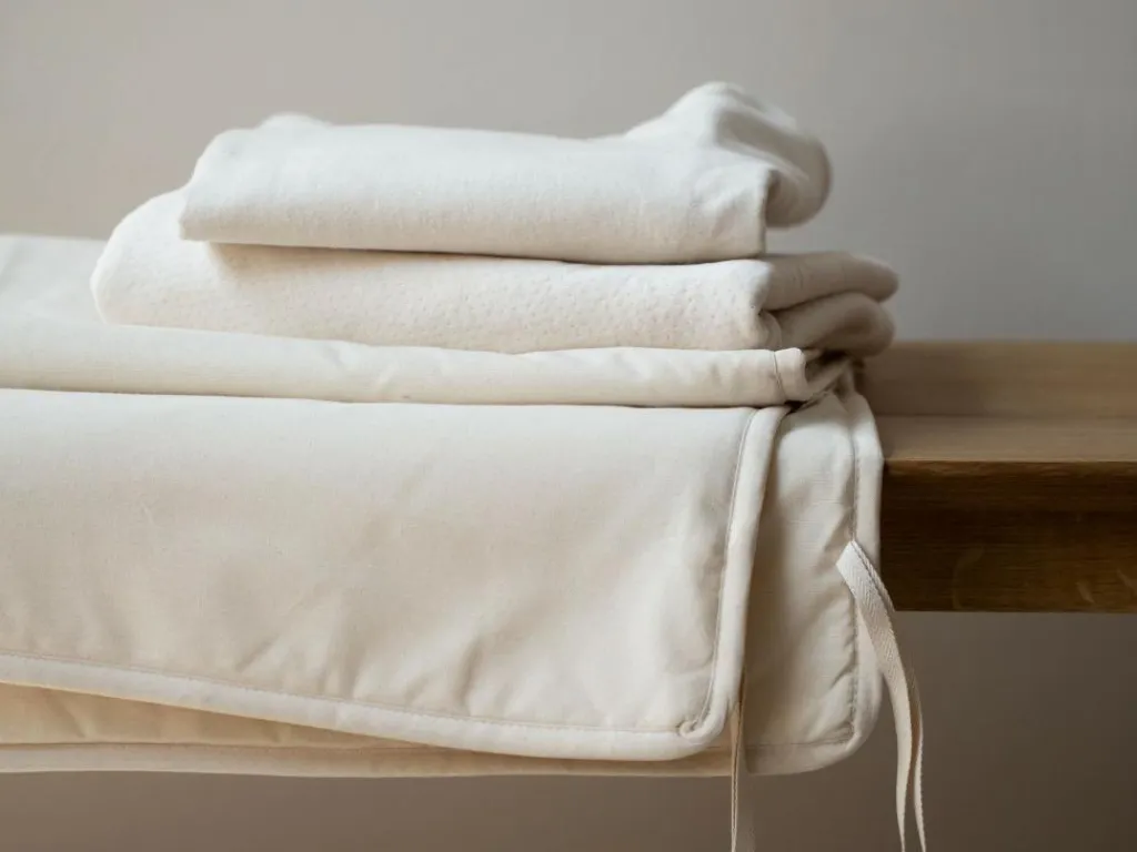 Grüne Erde Auflagen, Unterbetten & Topper^Baumwoll-Flanellauflage, 90 x 200 cm, 100 % Baumwolle, GOTS, NATURTEXTIL BEST, VEGAN