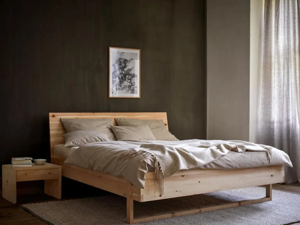 Grüne Erde Betten^Bett Akato, 180 x 200,