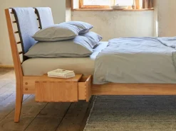 Grüne Erde Betten^Bett Almeno mit Sprossen - Betthaupt horizontal, 180 x 200,