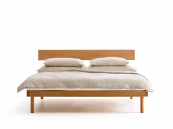 Grüne Erde Betten^Bett Jukai Pur, mit Stegbetthaupt, inkl. integriertem Lattenrost, 160 x 200 cm,