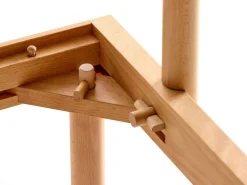 Grüne Erde Betten^Bett Jukai Pur, ohne Betthaupt mit Bettrahmenhousse, inkl. integriertem Lattenrost, 160 x 200 cm, Baumwollstoff Ondula Greige (139),