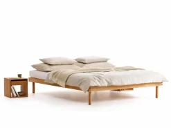 Grüne Erde Betten^Bett Jukai Pur, ohne Betthaupt, inkl. integriertem Lattenrost, 160 x 200 cm,