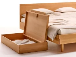 Grüne Erde Betten^Bett Tesoro mit Holzbetthaupt, 180 x 200 cm,