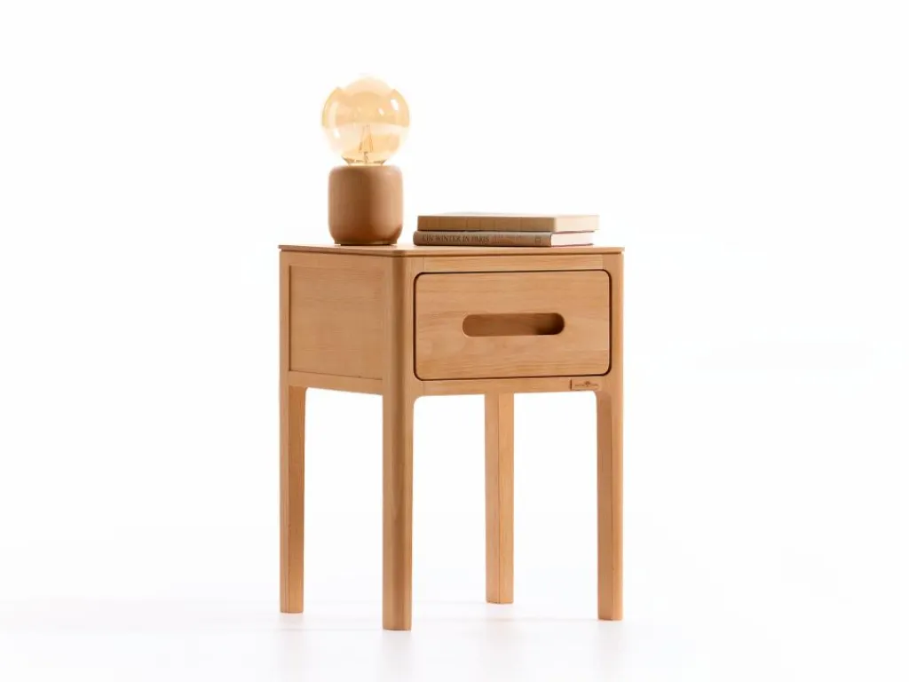 Grüne Erde Nachttische & Bettkästen^Bettkästchen Tenso, 1 Lade,