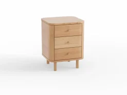 Grüne Erde Nachttische & Bettkästen^Bettkästchen Tonda, B45,2 x T 44,3 x H 59,1 cm, 3 Laden,