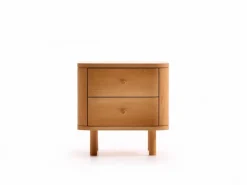 Grüne Erde Nachttische & Bettkästen^Bettkästchen Tonda, B45,2 x T 44,3 x H 45 cm, 2 Laden,