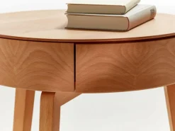 Grüne Erde Nachttische & Bettkästen|Couchtische^Bettkästchen/Beistelltisch Mitsu mit einer Schublade, ø 50 cm,