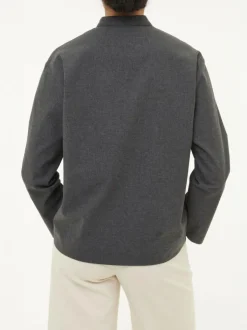 Grüne Erde Blusen^Bluse aus Bio-Baumwolle, 02 anthrazit melange, 38, GOTS