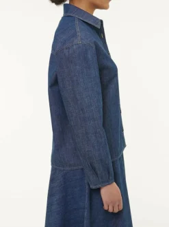 Grüne Erde Denim|Blusen^Bluse aus Bio-Baumwolle, 36 dark denim, 38, GOTS