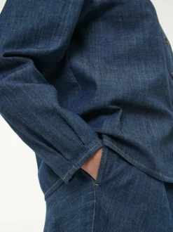 Grüne Erde Denim|Blusen^Bluse aus Bio-Baumwolle, 36 dark denim, 38, GOTS