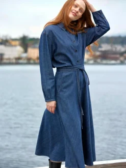 Grüne Erde Denim|Blusen^Bluse aus Bio-Baumwolle, 36 dark denim, 38, GOTS