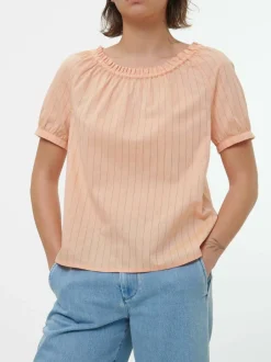 Grüne Erde Blusen^Bluse aus Bio-Baumwolle, 25 peach, S, GOTS