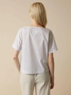 Grüne Erde Blusen^Bluse aus Bio-Baumwolle, 82 safari sprenkeldruck, 38, GOTS