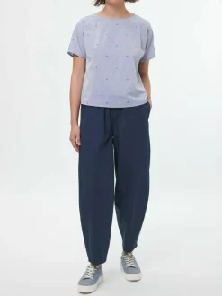 Grüne Erde Blusen^Bluse aus Bio-Baumwolle, 88 vintage-tupfen, 38, GOTS