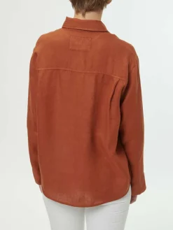 Grüne Erde Blusen^Bluse aus Bio-Leinen, , 38, GOTS