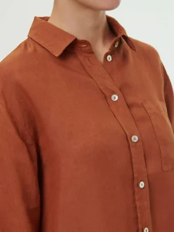 Grüne Erde Blusen^Bluse aus Bio-Leinen, , 38, GOTS