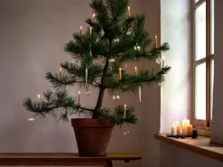 Grüne Erde Weihnachtliches Dekorieren|Kerzen Und Duftkerzen^Christbaumkerzen aus Bienenwachs, 12 x 1,3 cm, 26 Stk. Natur