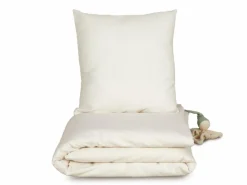 Kinder Grüne Erde Kinderbettwäsche^Deckenüberzug ILVA, natur hell, 80 x 80 cm, 100 % Baumwolle, Flanell, GOTS