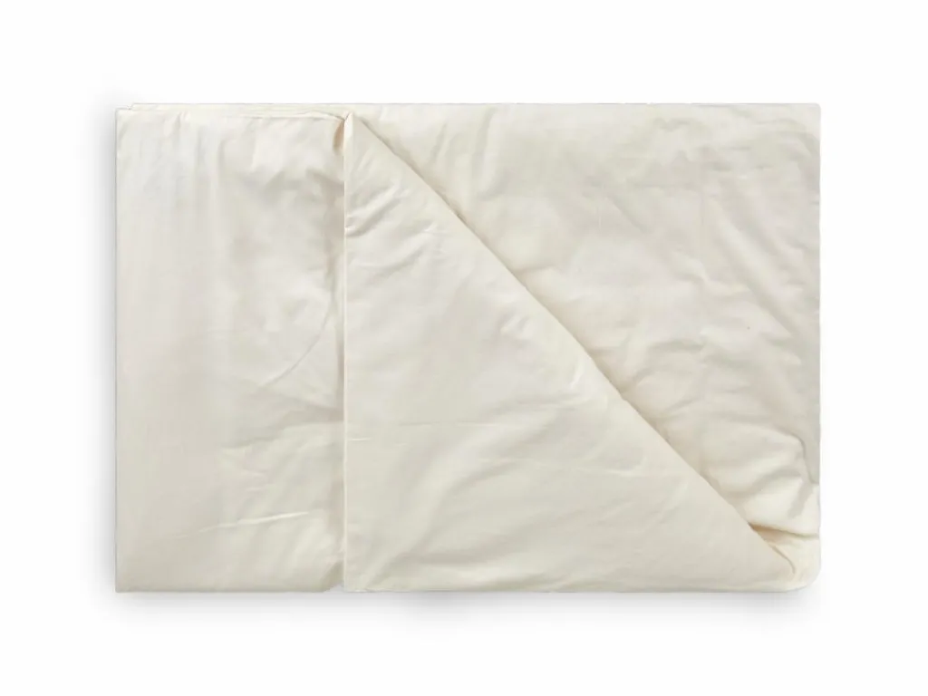 Kinder Grüne Erde Kinderbettwäsche^Deckenüberzug ILVA, natur hell, 80 x 80 cm, 100 % Baumwolle, Flanell, GOTS