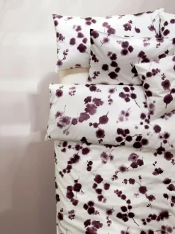 Grüne Erde Deckenbezüge|Deckenbezüge^Deckenüberzug TATIANA, pflaume, 140 x 200 cm, 100 % Baumwolle, Satin, GOTS