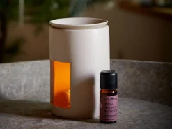 Grüne Erde Geschenke-Guide|Duftlampen & Duftsteine^Duftlampe aus Keramik, H 13 cm, ø 9 cm, creme