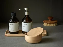 Grüne Erde Haarpflege|Körperpflege^Edelstahl Pumpspender für Shampoo und Duschgel