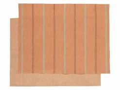 Grüne Erde Küchentextilien|Küchentextilien^2er-Set Geschirrtücher Jenifer, pfirsich, 45 x 70 cm, 50 % Baumwolle/50 % Leinen, GOTS