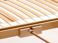 Grüne Erde Betten^Familienbett Jukai Pur, mit Stegbetthaupt, inkl. Lattenrost, 250 x 200 cm,