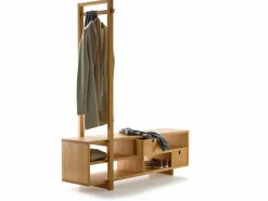 Grüne Erde Garderobe^Garderobe Valetto groß mit Bügel, 2 Laden,, B 152.9,