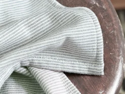 Grüne Erde Handtücher^Handtuch, graphit gestreift, 50 x 100 cm, 100 % Baumwolle, GOTS