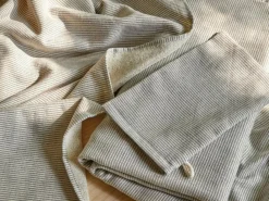 Grüne Erde Handtücher^Handtuch, graphit gestreift, 50 x 100 cm, 100 % Baumwolle, GOTS