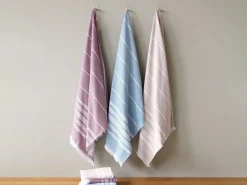 Grüne Erde Handtücher^Handtuch mit Fransen, , 50 x 100 cm, 100 % Baumwolle, GOTS