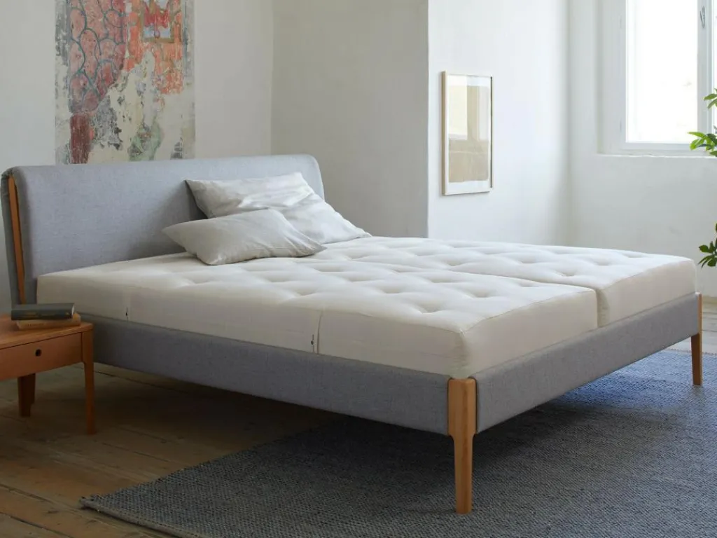 Grüne Erde Massivholzbetten^Himmlische Wolke Premium, mittel, 90 x 200 cm, GOTS