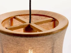 Grüne Erde Lampen & Leuchten|Lampen & Leuchten^Hängeleuchte Malla mit Schirm aus 100% Schafschurwolle, Ø 45 cm, 3D Strick Sand,