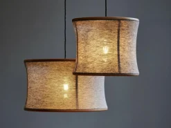 Grüne Erde Lampen & Leuchten|Lampen & Leuchten^Hängeleuchte Malla mit Schirm aus 100% Schafschurwolle, Ø 45 cm, 3D Strick Sand,