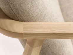 Grüne Erde Polstersessel & Hocker^Hochlehner Ketil inkl. Nackenkissen, Wollstoff Tano Natur (79),