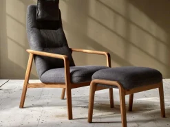 Grüne Erde Polstersessel & Hocker^Hocker Ketil, Wollstoff Tano Natur (79),