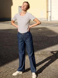 Grüne Erde Hosen, Jeans & Röcke^Hose aus Bio-Baumwolle, 36 dark denim, 38, GOTS