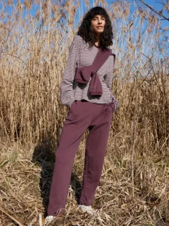 Grüne Erde Hosen, Jeans & Röcke|Yoga & Loungewear^Hose aus Bio-Baumwolle, 03 merlot, 40, GOTS