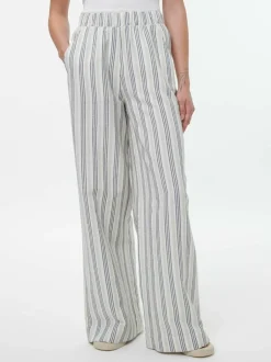 Grüne Erde Hosen, Jeans & Röcke^Hose aus Bio-Leinen und Baumwolle, 60 multistreif grün, 38, GOTS