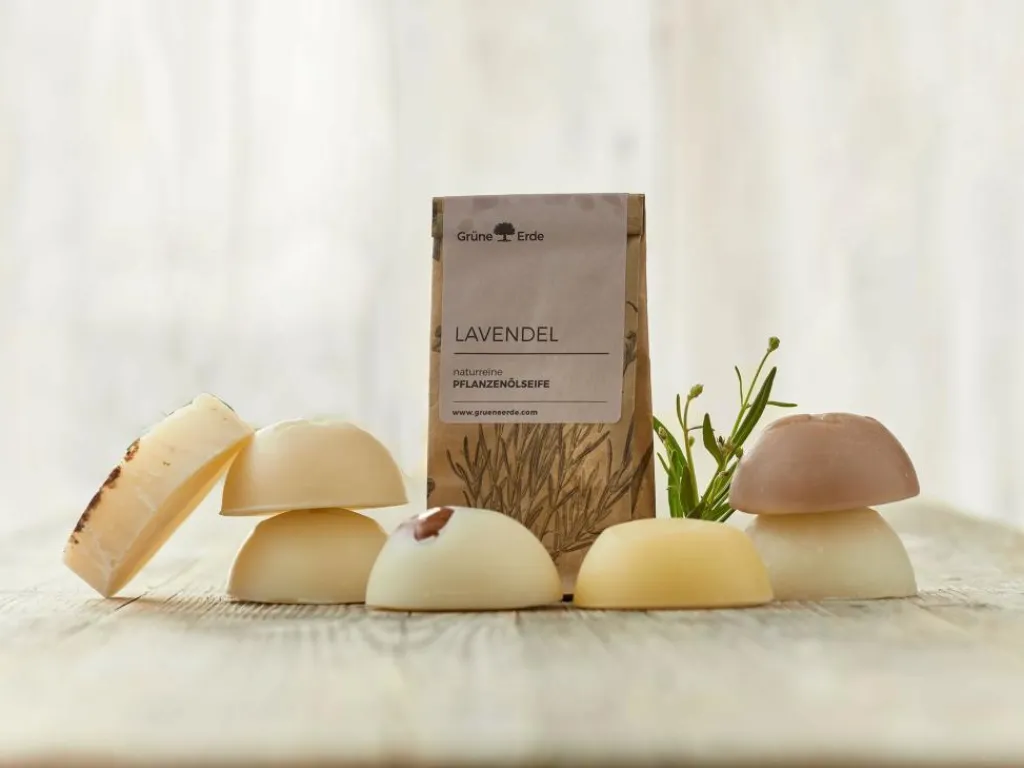 Grüne Erde Körperpflege|Feste Kosmetik & Alles Mit Kunststofffreier Verpackung^JASMIN naturreine Pflanzenölseife 80 g