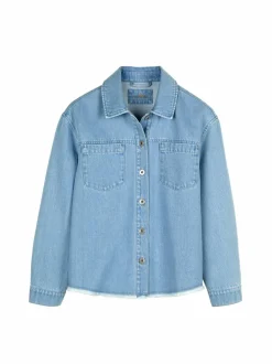 Grüne Erde Denim^Jeansjacke aus Bio-Baumwolle, 34 light blue denim, 36, GOTS